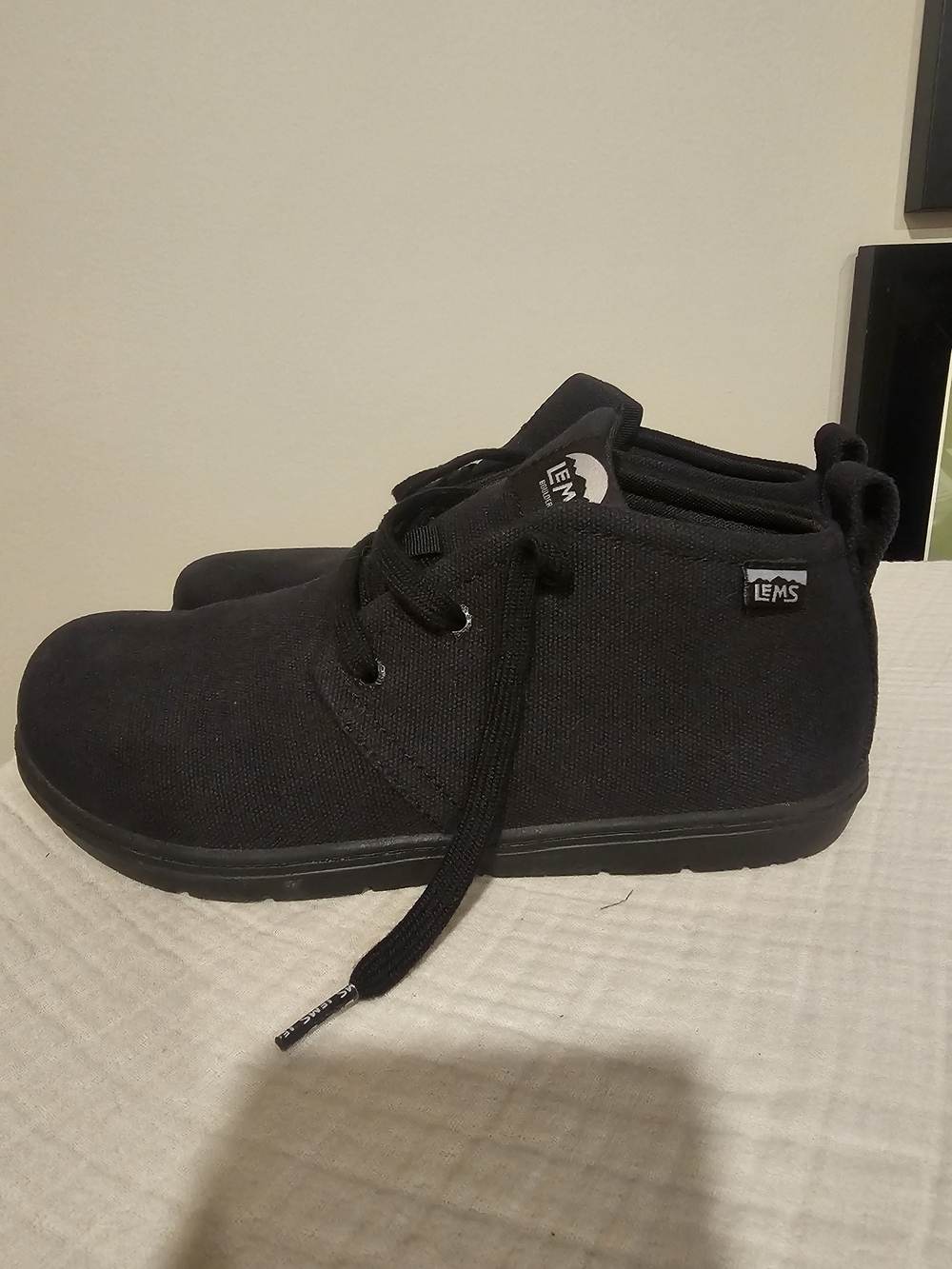 Lems Blackout Chukka Canvas Vegan Unisex M8.5 / W10